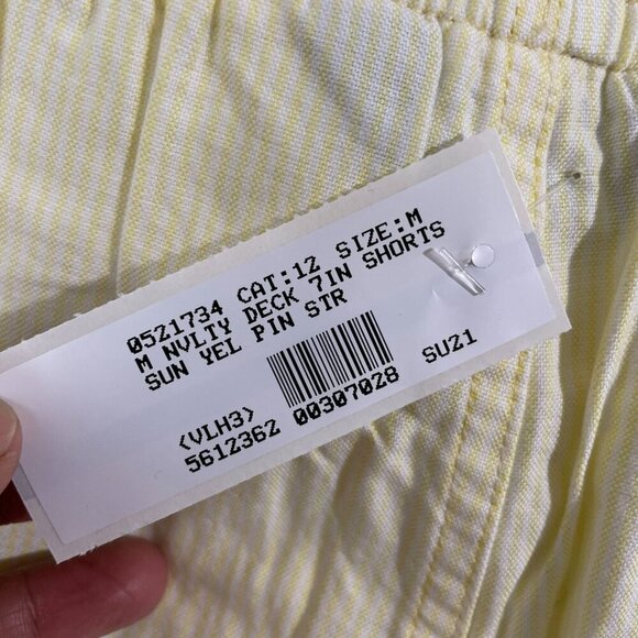 NEW Lands' End Men's M Yellow Pineapple Embroidered Deck Beach Shorts - Picture 5 of 7